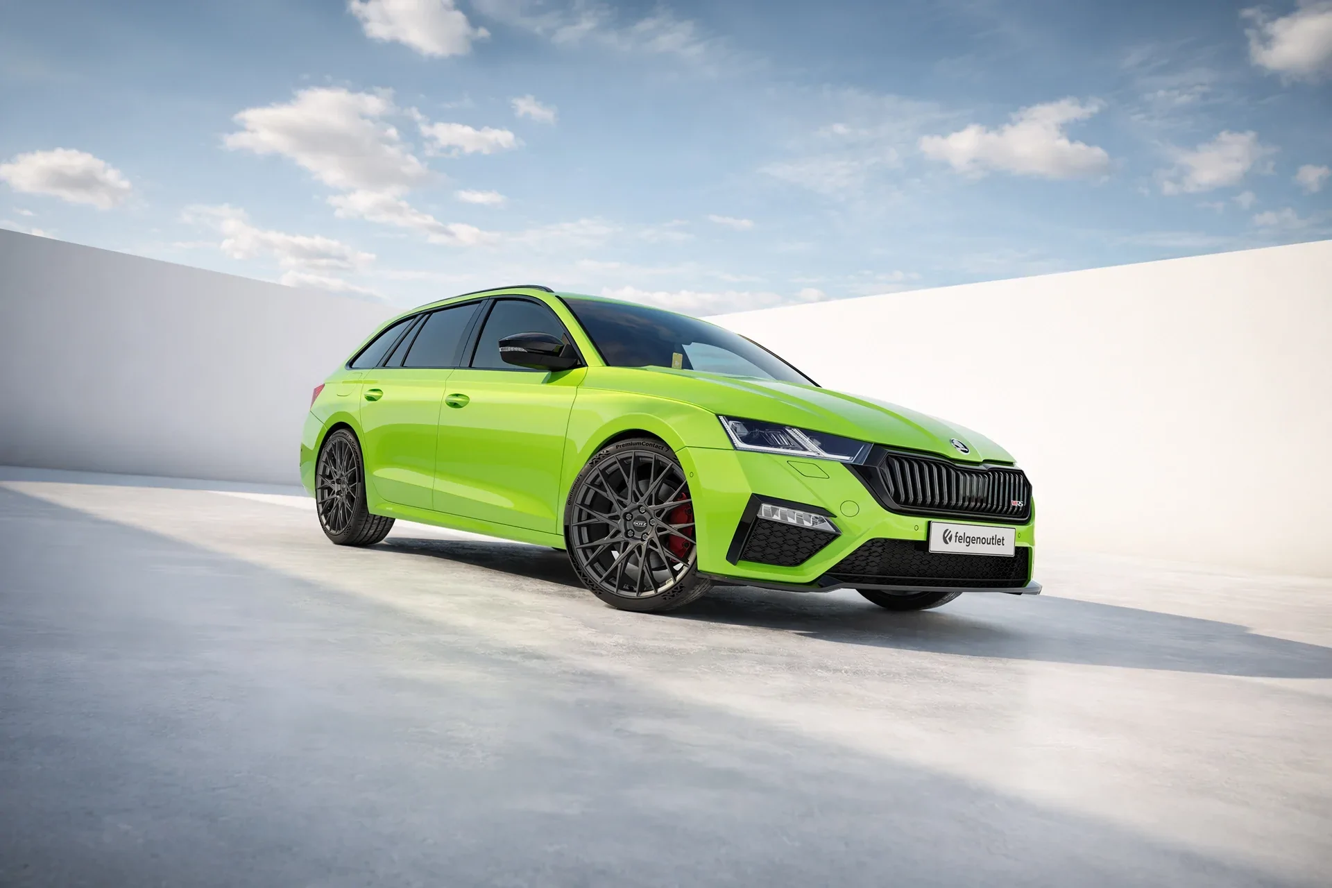 Skoda Octavia RS Combi mit Dotz Fuji Gunmetal