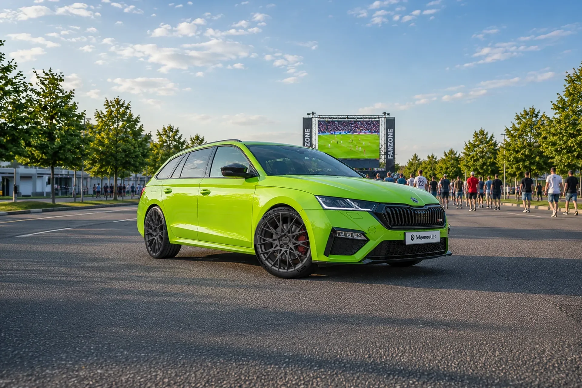 Skoda Octavia RS Combi mit Dotz Fuji Gunmetal