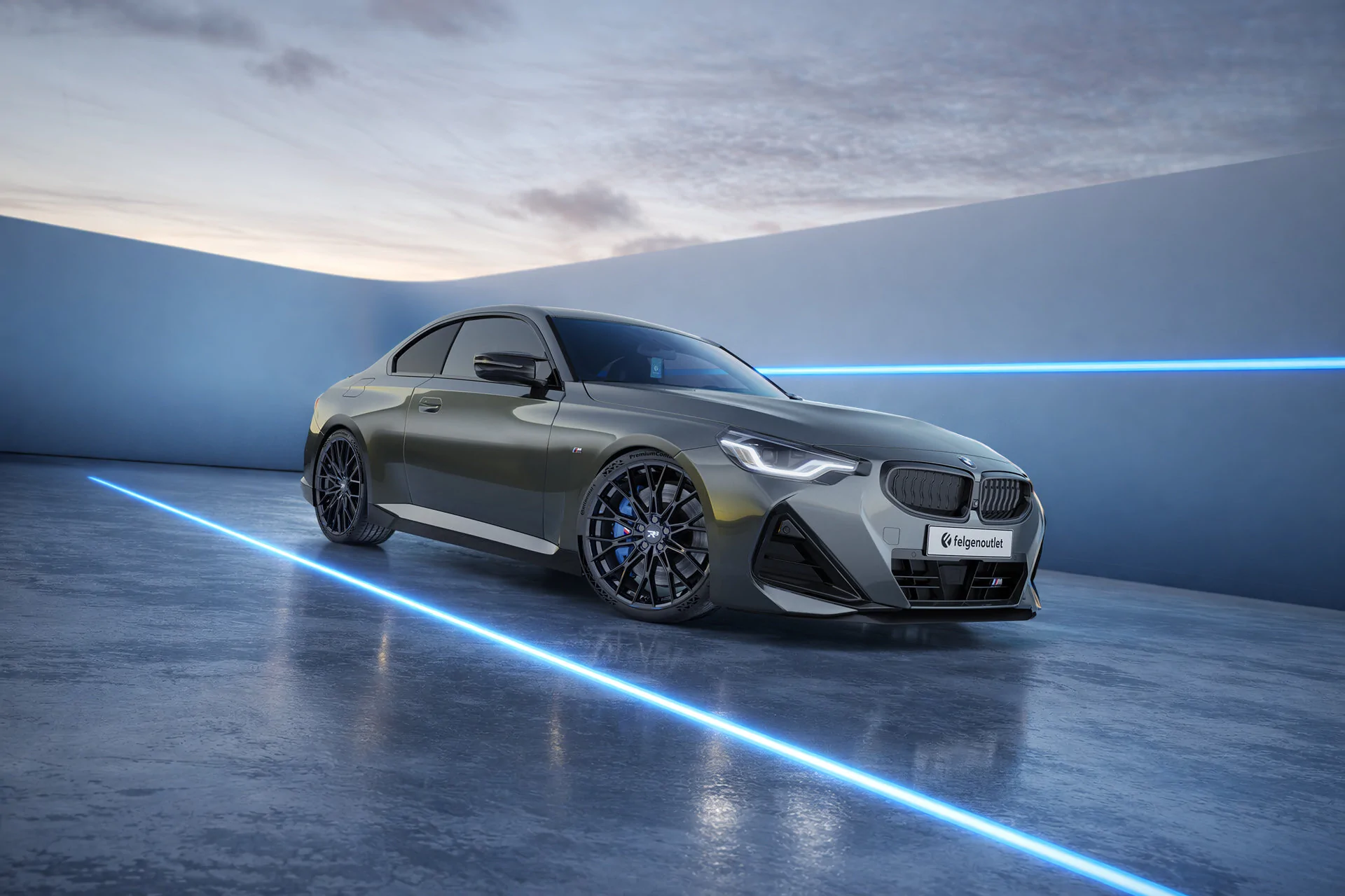 BMW 2er M Coupe R3F03 FlowForged phantom black