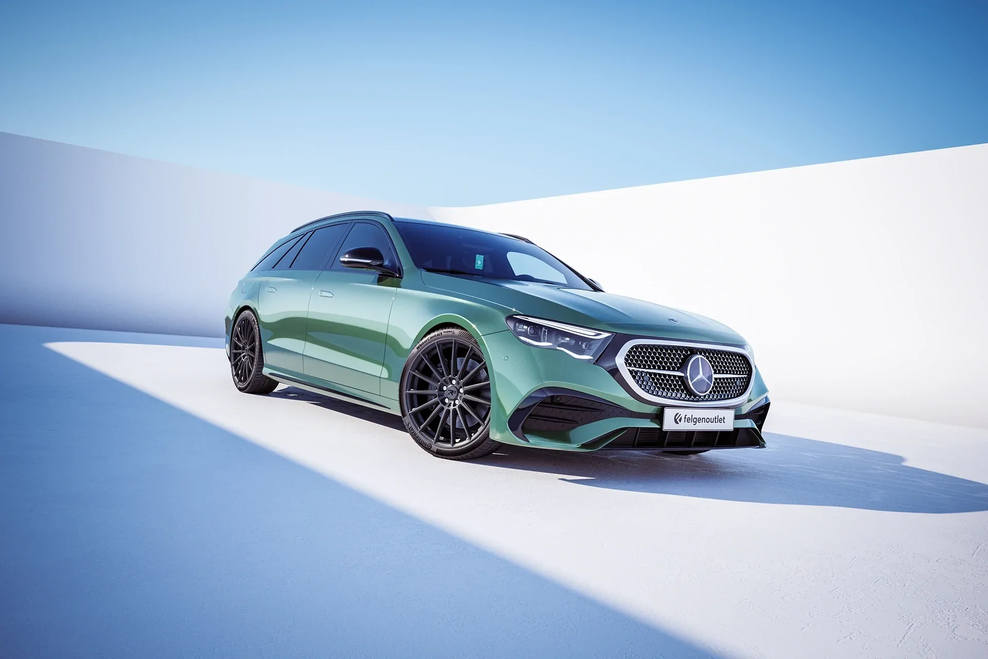 Mercedes Benz E-Klasse mit R³ Wheels R3H07 in anthracite-matt