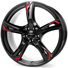 Ronal R62 - Red - Jetblack